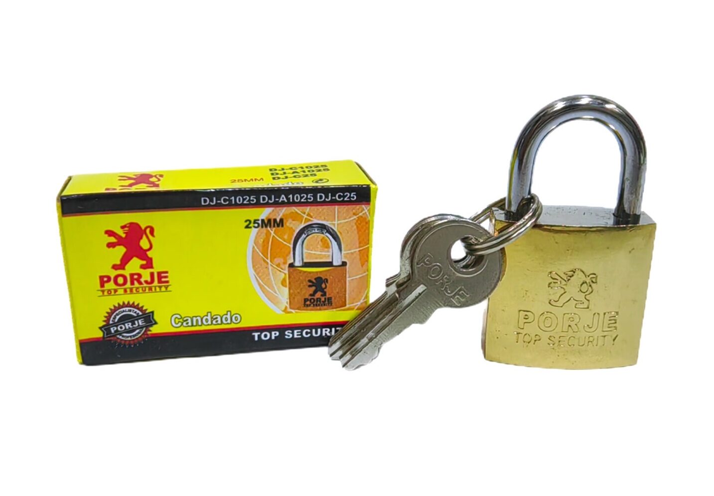 Candado dorado 25 mm DJ25