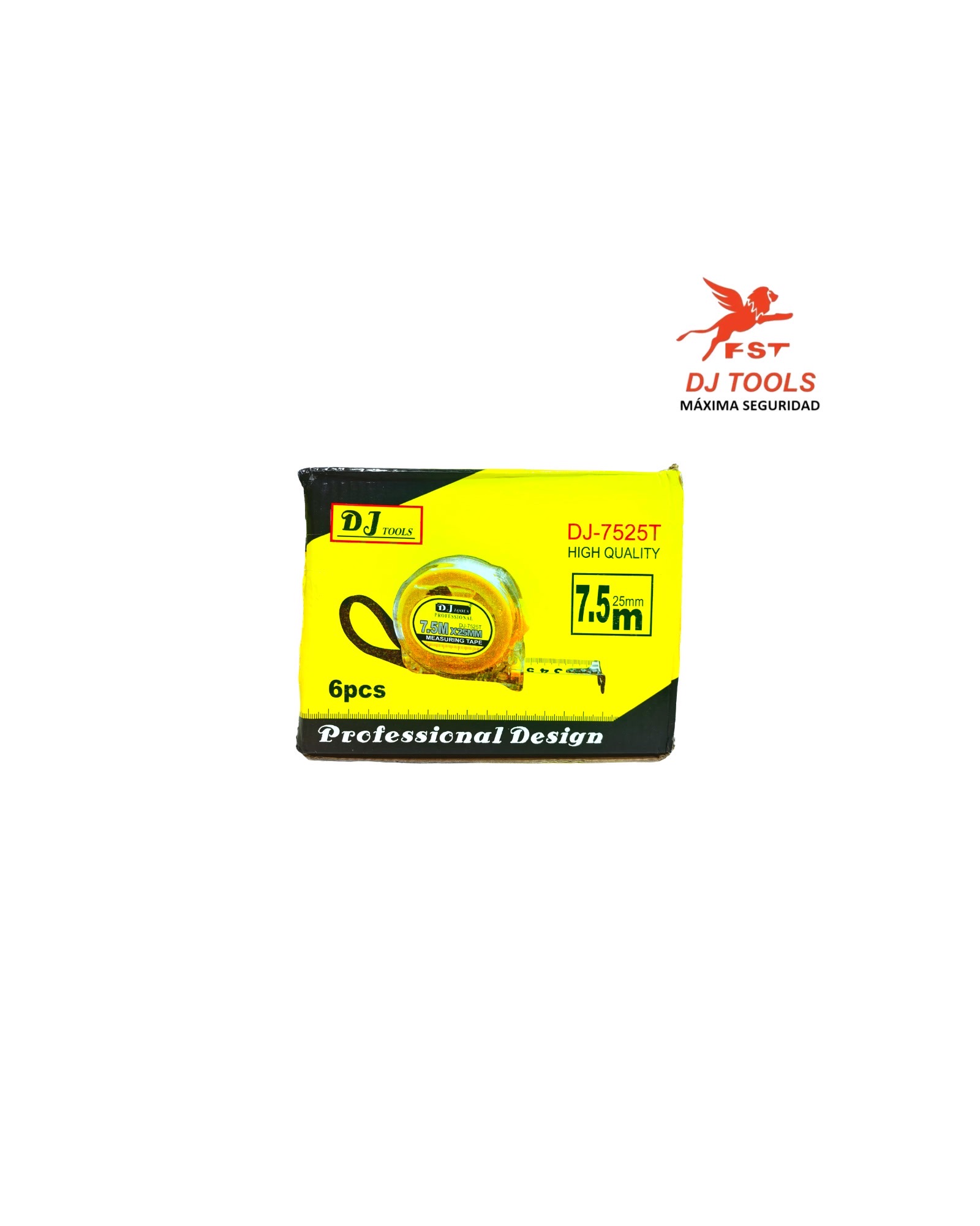 Wincha transparente 7.5 m x 25 mm DJ-7525T