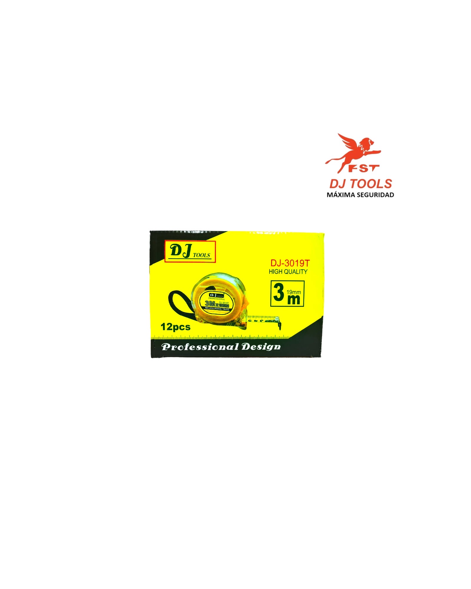 Wincha transparente de 3 m x19 mm DJ-3019T