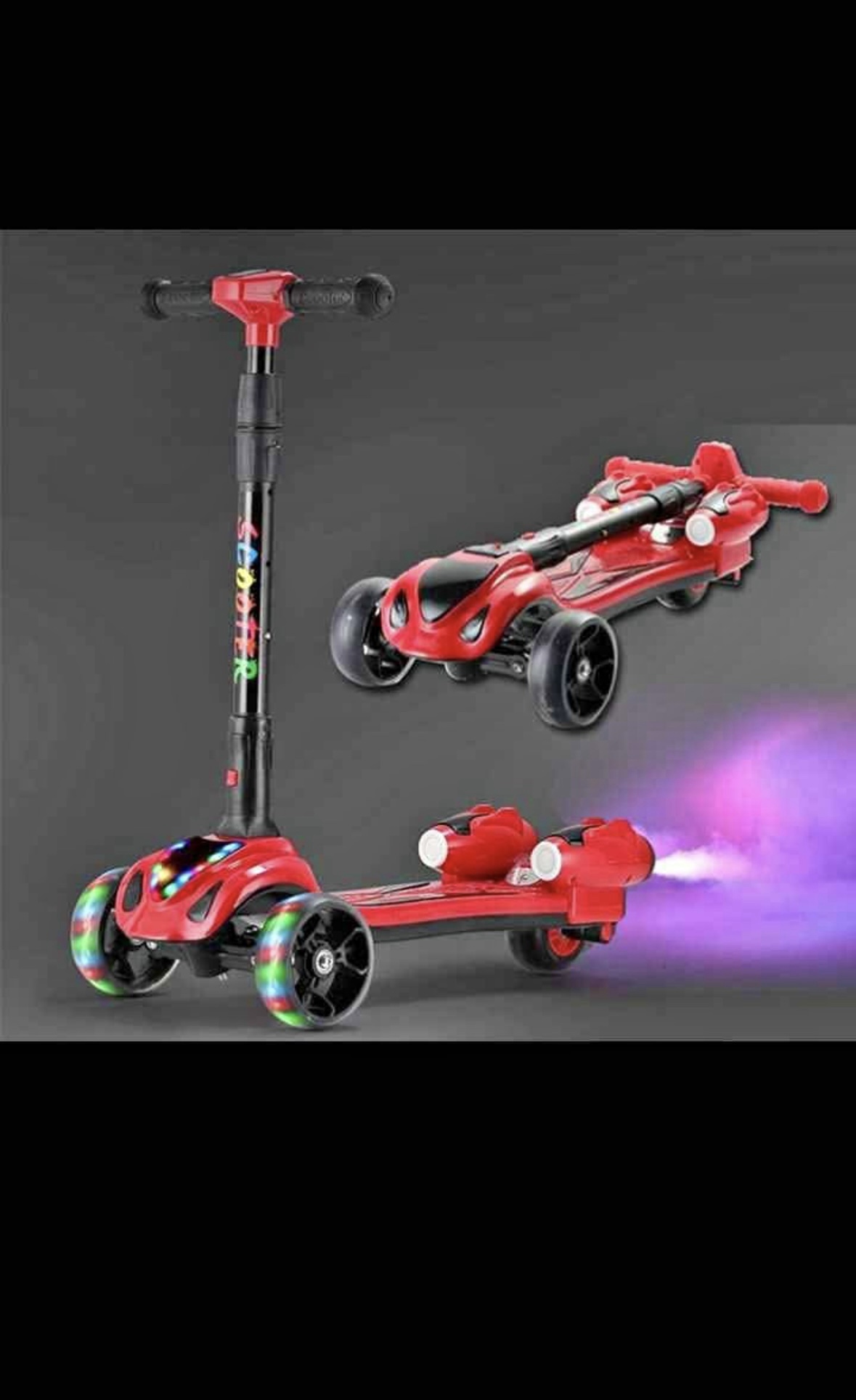 Scooter bota humo con BLUETOOH